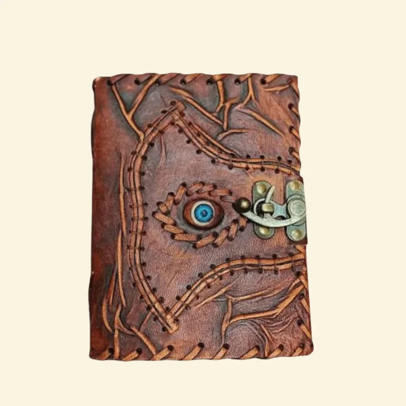 Gaze of Protection Leather Journal