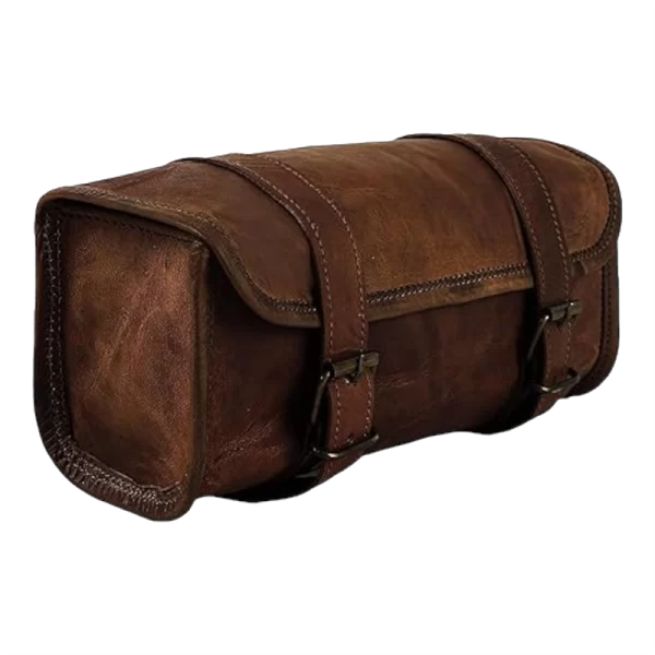 Heritage Brass-Buckled Biker's Side Bag