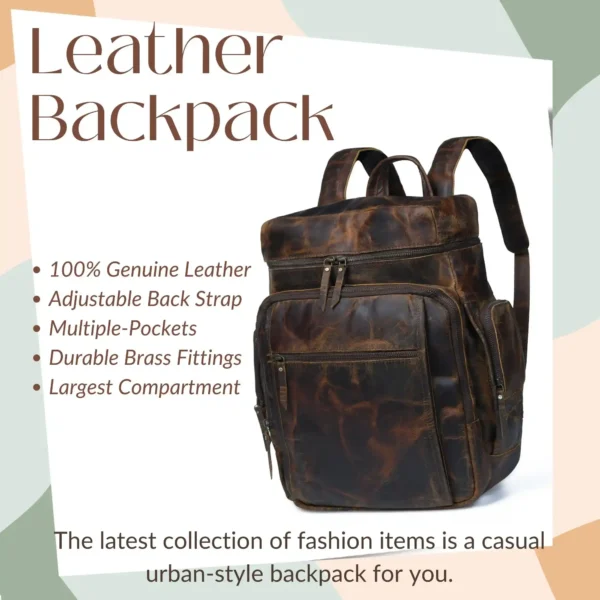 Leather Backpack - SAINT STAG