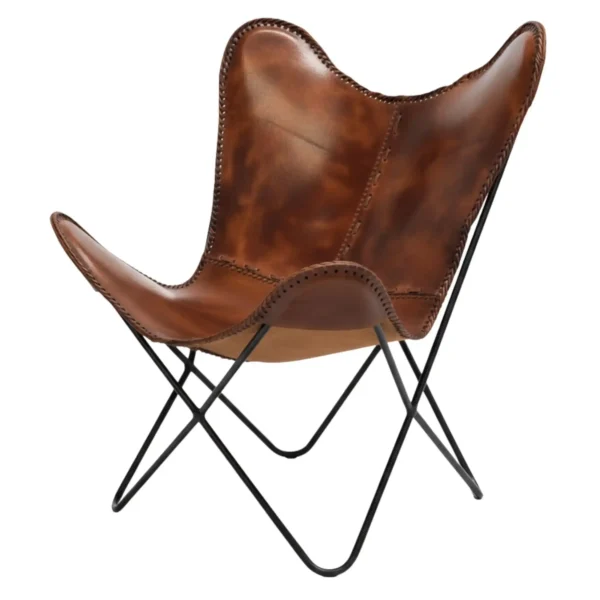 Leather Butterfly Chair - SAINT STAG