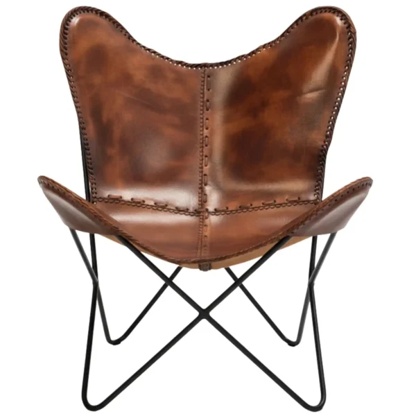 Leather Butterfly Chair - SAINT STAG