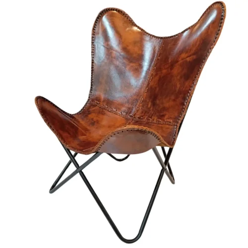 Leather Butterfly Chair - SAINT STAG