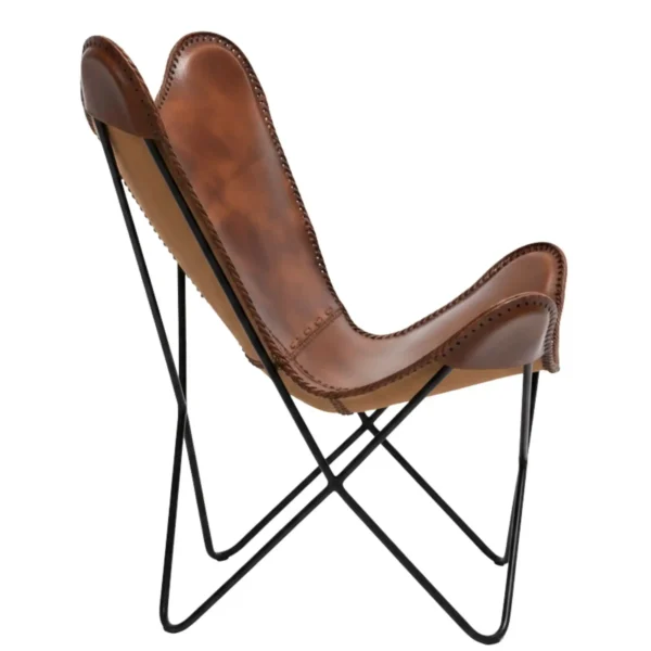 Leather Butterfly Chair - SAINT STAG