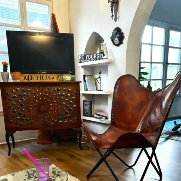 Leather Butterfly Chair - SAINT STAG
