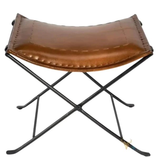 Leather Buttler Stool - SAINT STAG