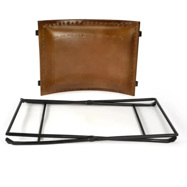 Leather Buttler Stool - SAINT STAG