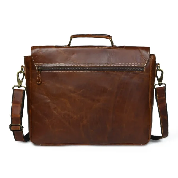 Leather Messenger Bag - SAINT STAG
