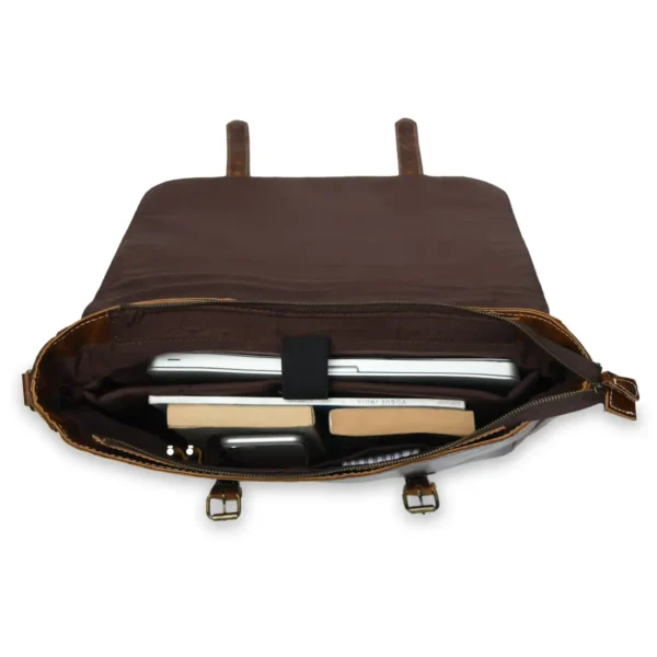 Leather Messenger Bag - SAINT STAG