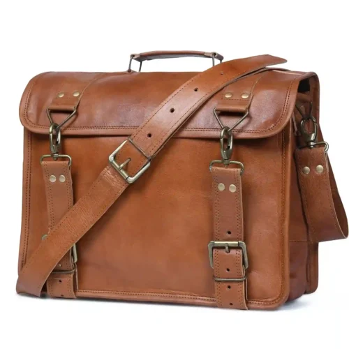 Leather Messenger Bag - SAINT STAG