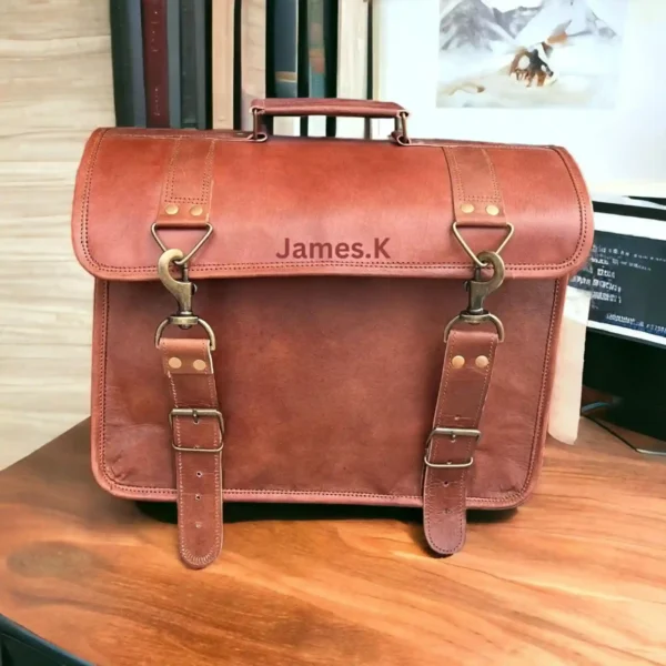 Leather Messenger Bag - SAINT STAG