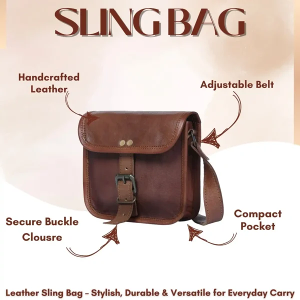 Leather Sling Bag - SAINT STAG