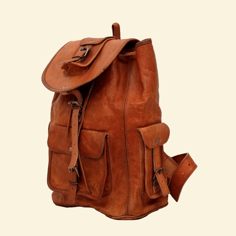 Classic Expedition Leather Backpack