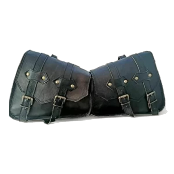 Retro Rider's Genuine Leather Side Pouch