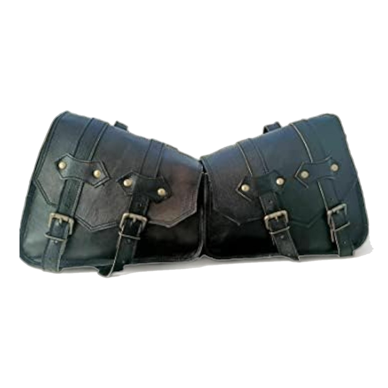Retro Rider's Genuine Leather Side Pouch