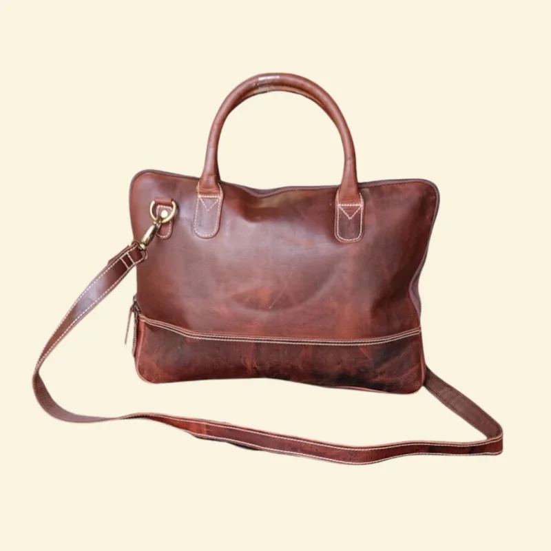 Customized Business Leather Satchel
