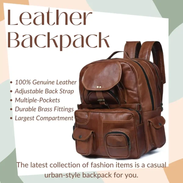 Leather Backpack - SAINT STAG