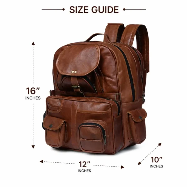 Leather Backpack - Saint Stag (30)
