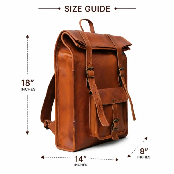 Leather Backpack - Saint Stag (32)
