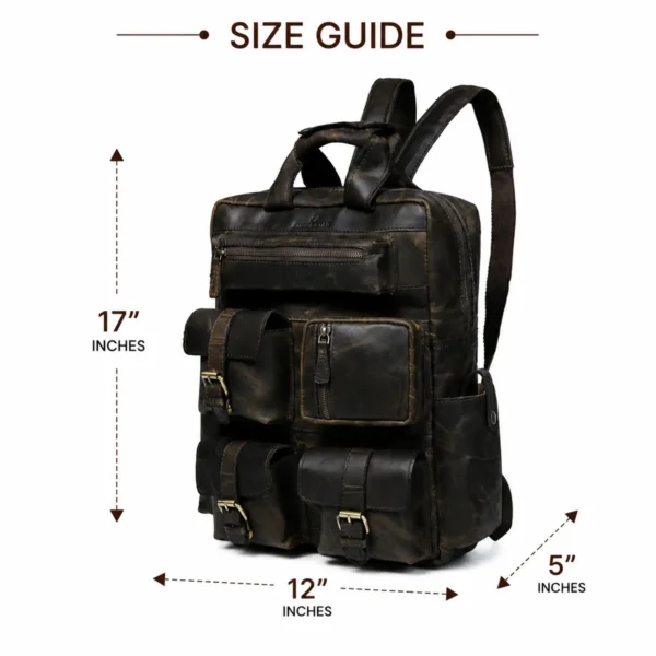 Leather Backpack - Saint Stag (34)