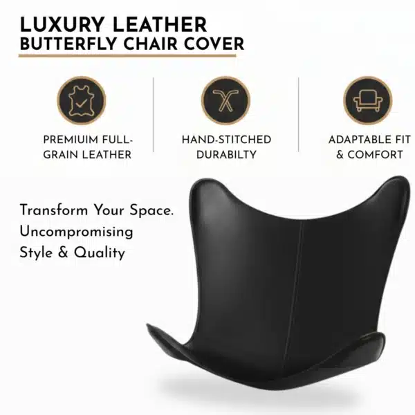 Leather Butterfly Chair Cover - SAINT STAG