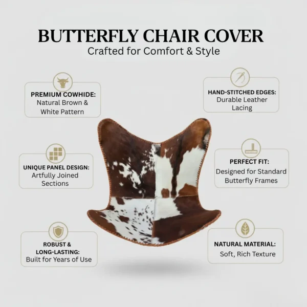 Leather Butterfly Chair Cover - SAINT STAG