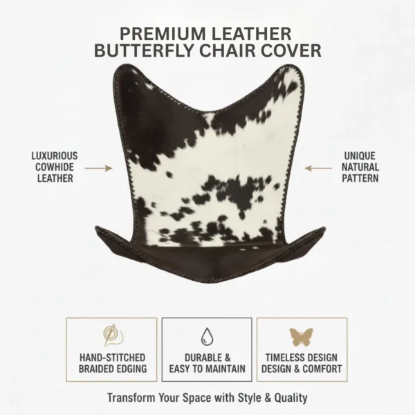 Leather Butterfly Chair Cover - SAINT STAG
