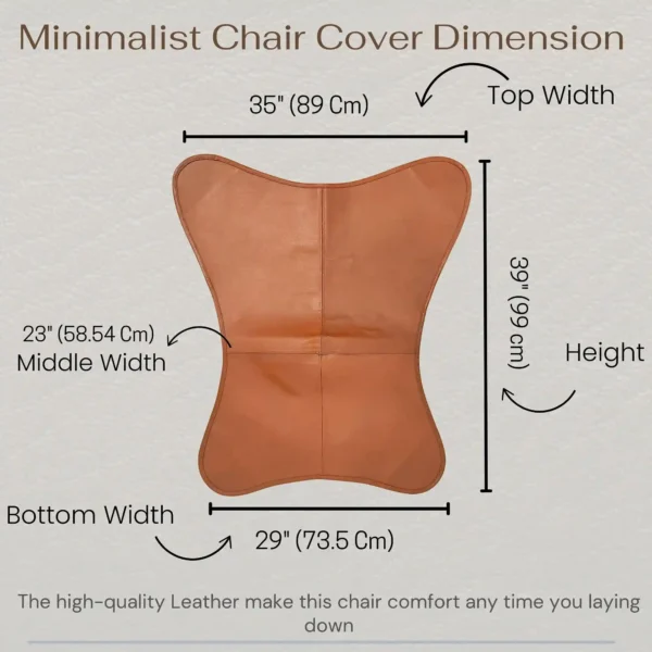 Leather Butterfly Chair Cover - SAINT STAG