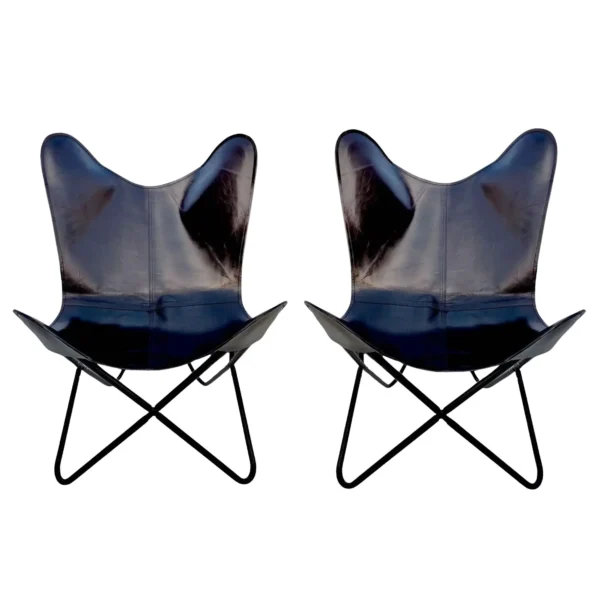 Leather Butterfly Chair - SAINT STAG
