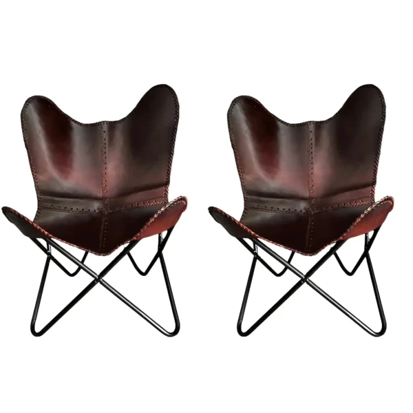 Leather Butterfly Chair - SAINT STAG