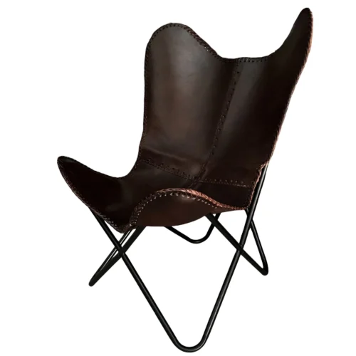 Leather Butterfly Chair - SAINT STAG