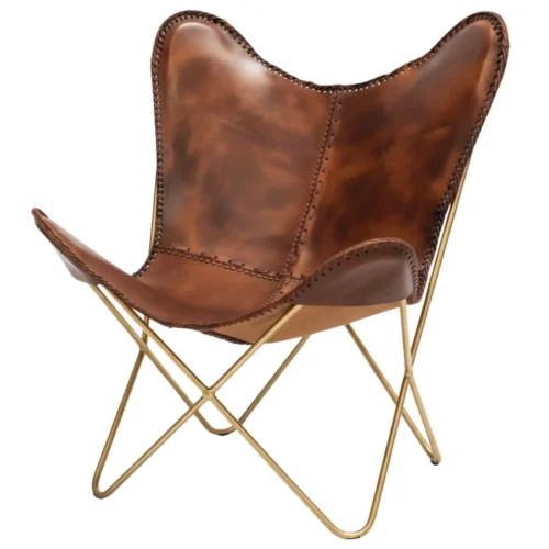 Leather Butterfly Chair - SAINT STAG