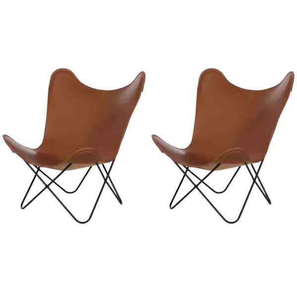 Leather Butterfly Chair - SAINT STAG