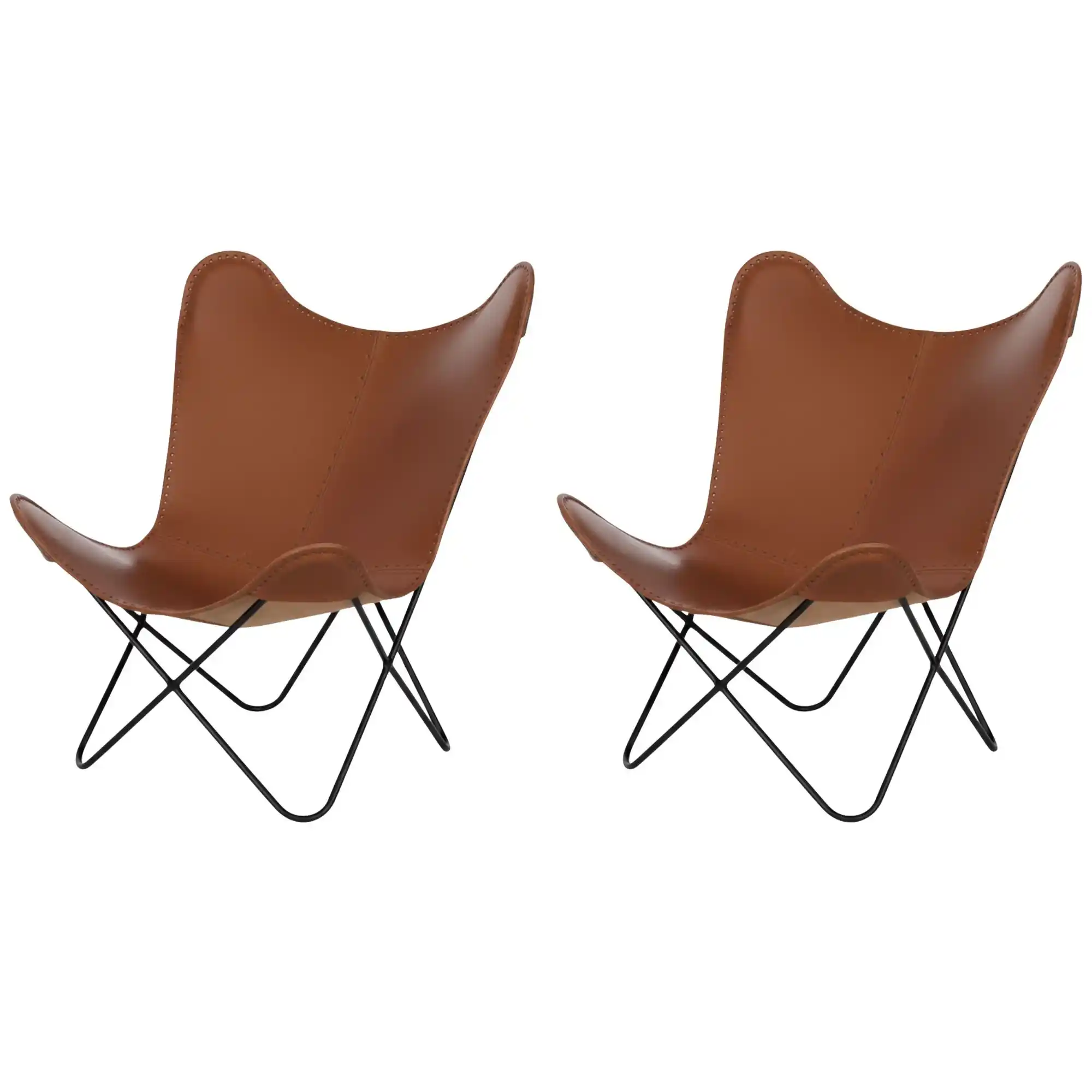 Leather Butterfly Chair - SAINT STAG