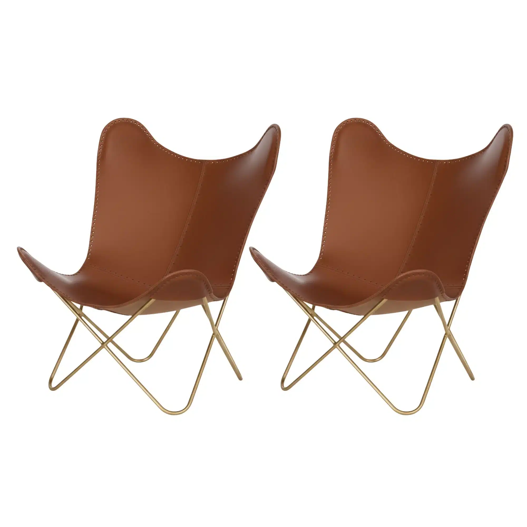 Leather Butterfly Chair - SAINT STAG