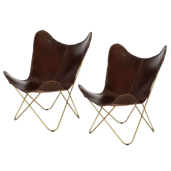 Leather Butterfly Chair - SAINT STAG