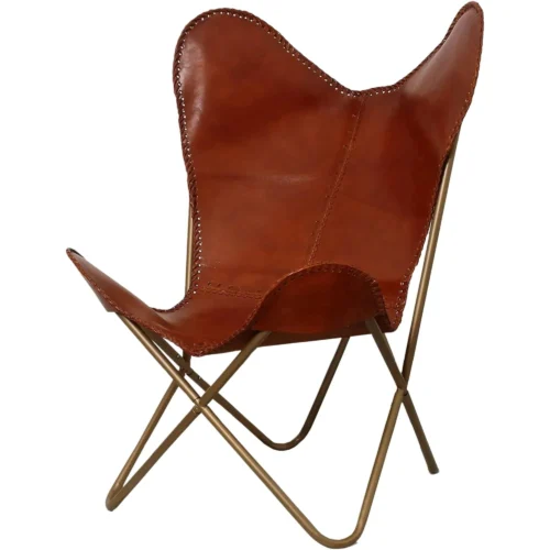 Leather Butterfly Chair - SAINT STAG