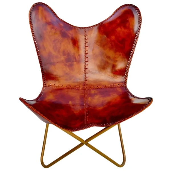 Leather Butterfly Chair - SAINT STAG
