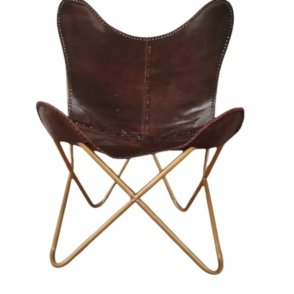 Leather Butterfly Chair - SAINT STAG