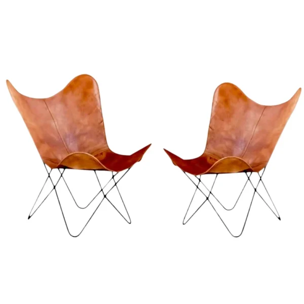 Leather Butterfly Chair - SAINT STAG