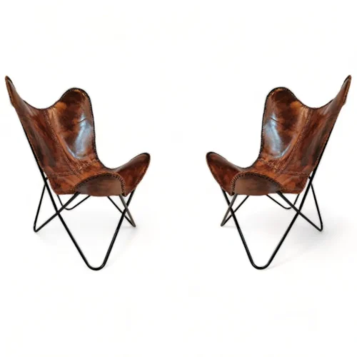 Leather Butterfly Chair - SAINT STAG