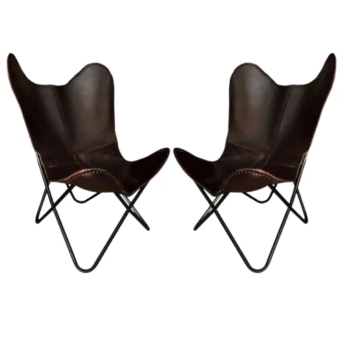 Leather Butterfly Chair - SAINT STAG