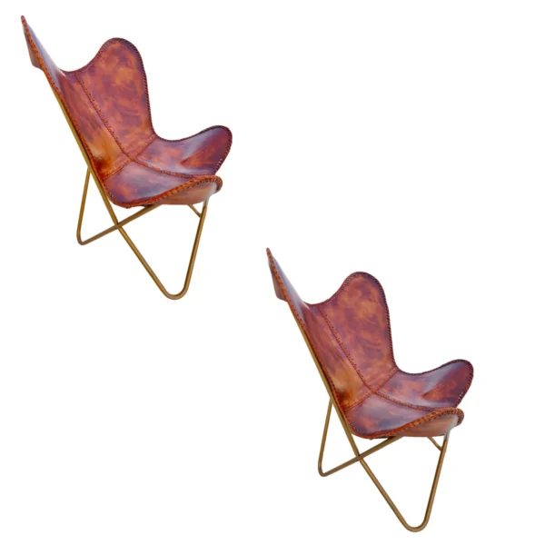 Leather Butterfly Chair - SAINT STAG