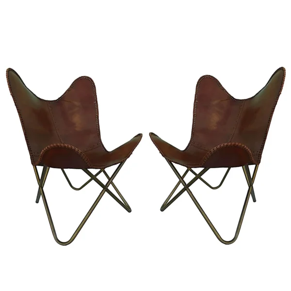 Leather Butterfly Chair - SAINT STAG