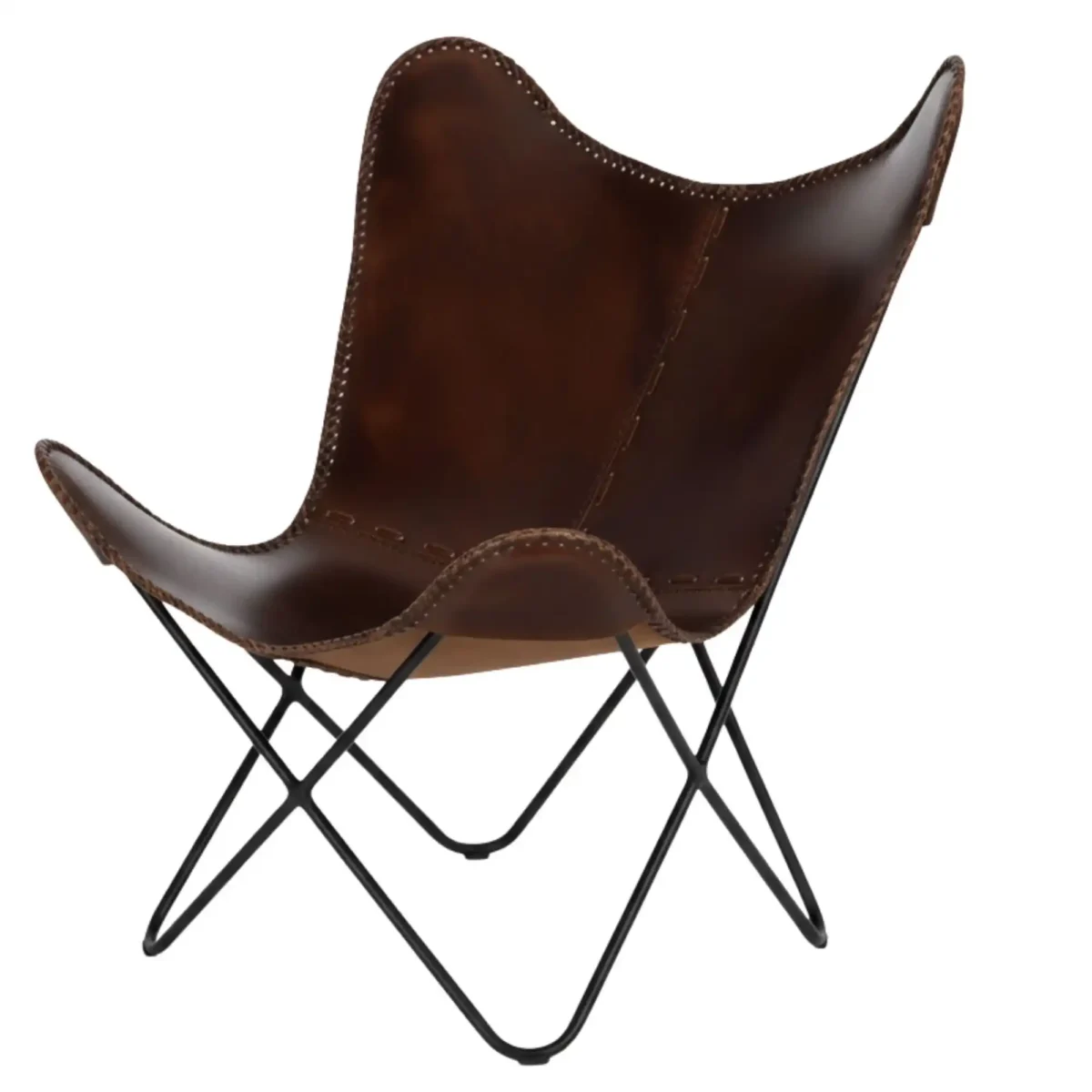 Leather Butterfly Chair - SAINT STAG
