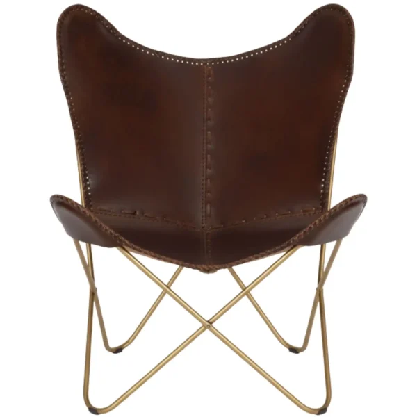 Leather Butterfly Chair - SAINT STAG