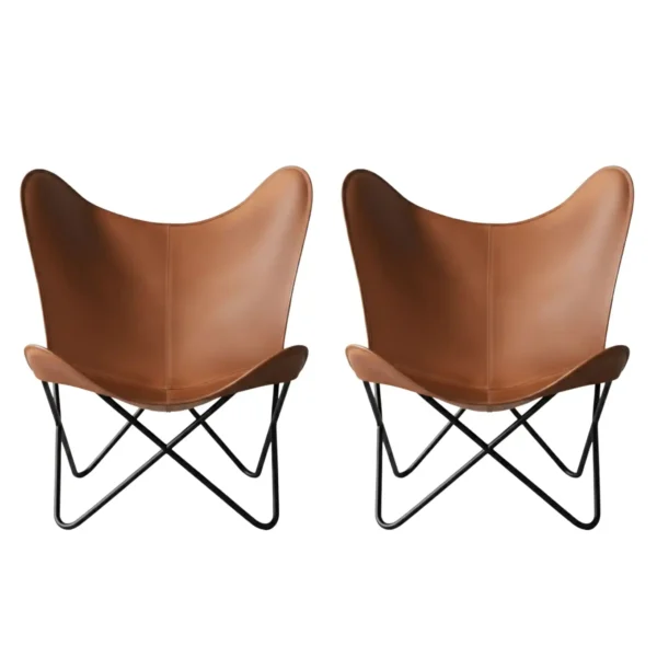 Leather Butterfly Chair - SAINT STAG