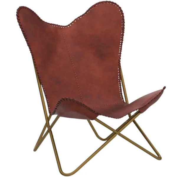 Leather Butterfly Chair - SAINT STAG