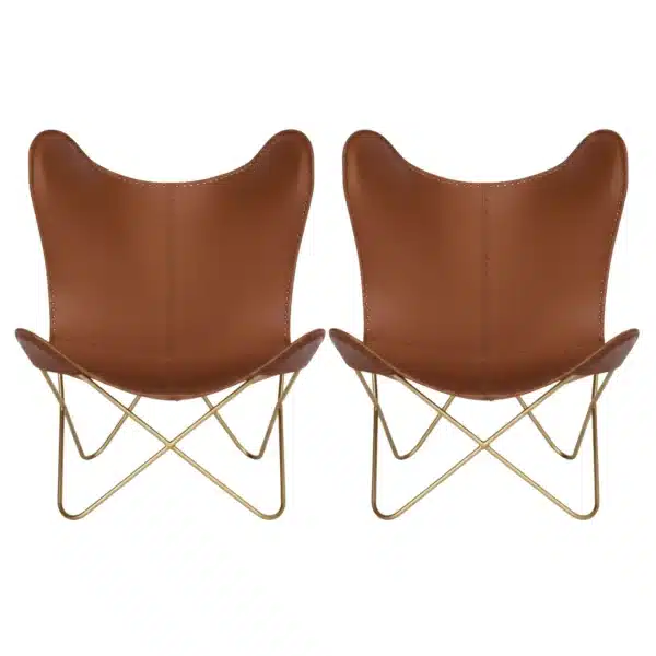 Leather Butterfly Chair - SAINT STAG