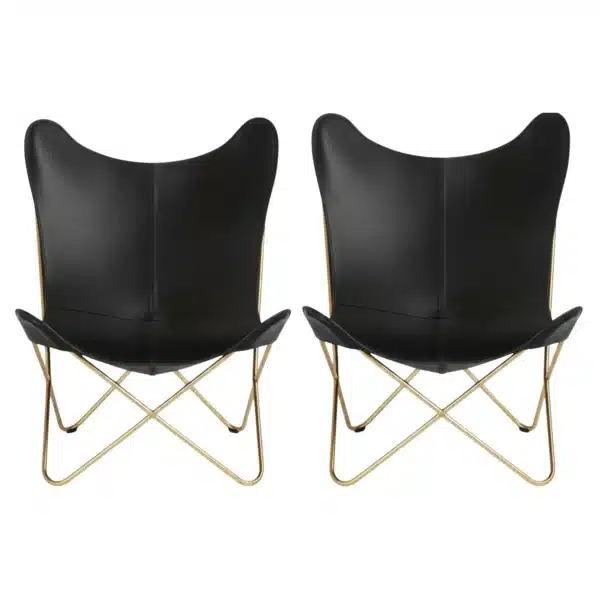 Leather Butterfly Chair - SAINT STAG