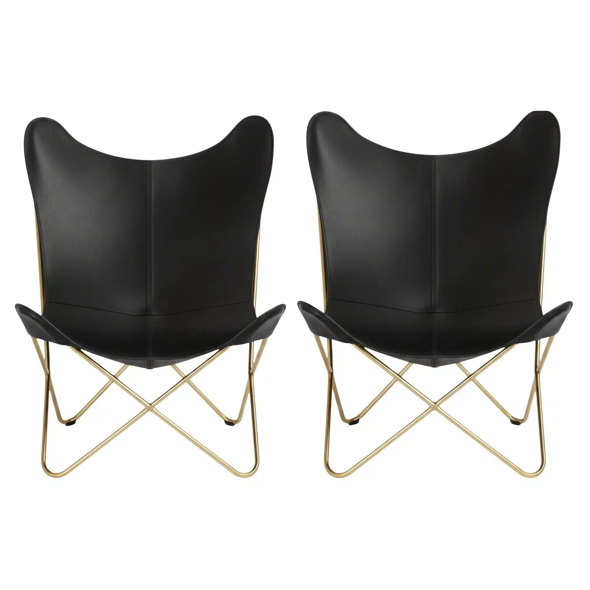 Leather Butterfly Chair - SAINT STAG